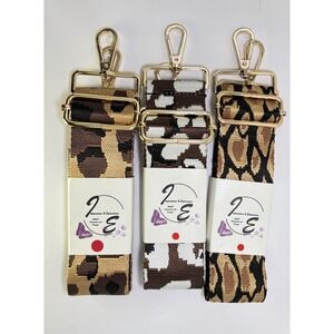 Brown/Gold Adjustable Replacement Purse Crossbody Strap Bundle W/Gold Hardware